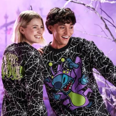 Stitch Halloween Glow-in-the-Dark Sweatshirt For Adults, Lilo & Stitch