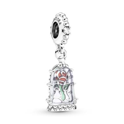Disney X Pandora Beauty and the Beast Enchanted Rose Dangle Charm