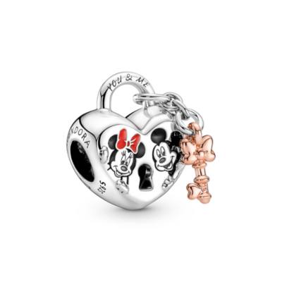 Disney X Pandora Mickey Mouse & Minnie Mouse Padlock Charm