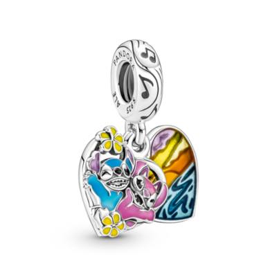 Disney Parks X Pandora Stitch Ohana Double Dangle Charm