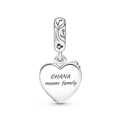 Disney Parks X Pandora Stitch Ohana Double Dangle Charm