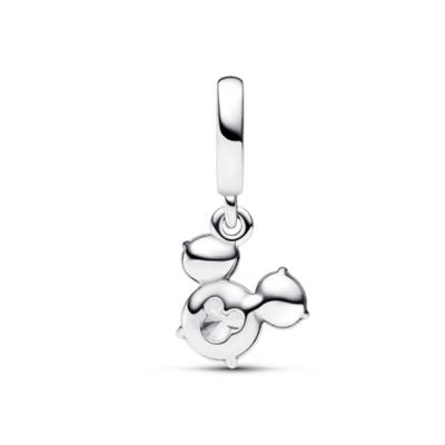 Disney X Pandora Mickey Mouse Sparkling Head Silhouette Dangle Charm