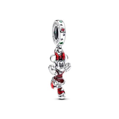 Disney x Pandora Minnie Mouse Ice Skating Dangle Charm