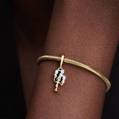 Disney X Pandora Beauty and the Beast Lumiere Dangle Charm