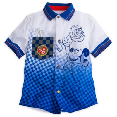 Camisa infantil de piloto de carreras Mickey Mouse