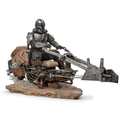 Iron Studios - Der Mandalorianer auf einem Speeder Bike - Art Scale Serie - Limitierte Auflage - Deluxe-Figur