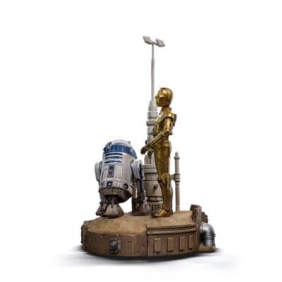 Iron Studios C-3PO and R2-D2 Art Scale Deluxe Limited Release Figurine, Star Wars