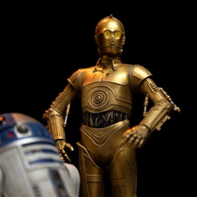 Iron Studios C-3PO and R2-D2 Art Scale Deluxe Limited Release Figurine, Star Wars