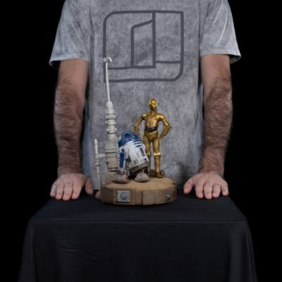 Iron Studios C-3PO and R2-D2 Art Scale Deluxe Limited Release Figurine, Star Wars