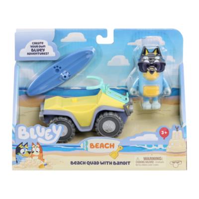Moose Toys Bandit with Beach Quad, Bluey