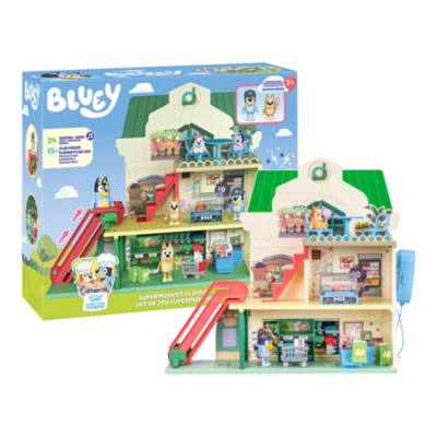 Moose Toys Bluey with the Supermarket Playset