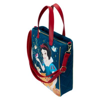 Loungefly Snow White Quilted Velvet Tote Bag, Snow White and the Seven Dwarfs
