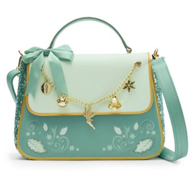 Loungefly Tinker Bell Festive Sequin Crossbody Bag with Charms, Peter Pan