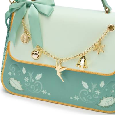 Loungefly Tinker Bell Festive Sequin Crossbody Bag with Charms, Peter Pan