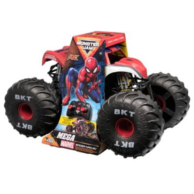 Spinmaster Monster Jam Marvel Mega Spider-Man RC Monster Truck, All-Terrain, Over 60cm Long, 1:6 Scale