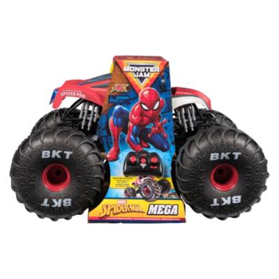 Spinmaster Monster Jam Marvel Mega Spider-Man RC Monster Truck, All-Terrain, Over 60cm Long, 1:6 Scale