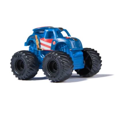 Spin Master Monster Jam Black Panther, Captain America, and Iron Man Marvel Mini Monster Die-Cast Trucks