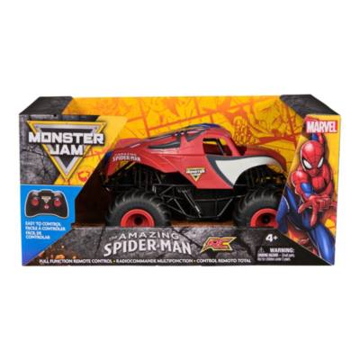 Monster Jam, Marvel The Amazing Spider-Man RC Monster Truck, 1:24 Scale, Kids Toys for Boys and Girls Ages&nbsp;4 and up