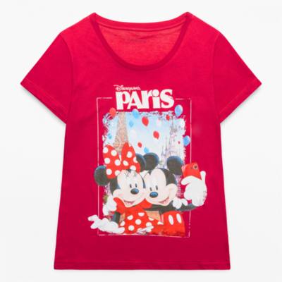 Disneyland Paris Mickey and Minnie Mouse Souvenir T-Shirt for Adults