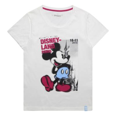 Disneyland Paris Mickey Mouse Ladies' White T-Shirt