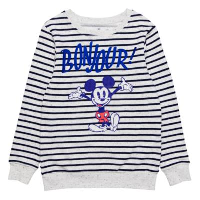 T-Shirt &agrave; rayures pour adultes Bonjour Disneyland Paris
