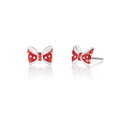 Chamilia Minnie Mouse Bow Silver Stud Earrings