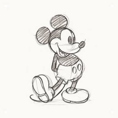 IXXI Mickey and Minnie Animation Wall Art