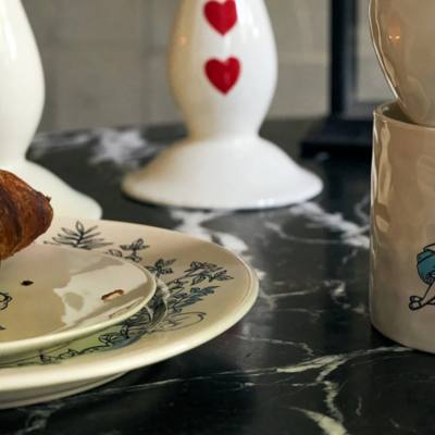 Anna + Nina Alice in Wonderland Breakfast Plate