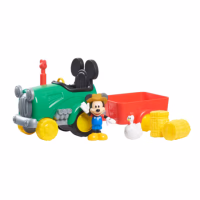 Just Play Mickey Mouse Funhouse Barnyard Fun Tractor Playset
