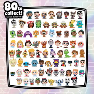Just Play, set figuras coleccionables, serie 10, Disney Doorables Mini Peek