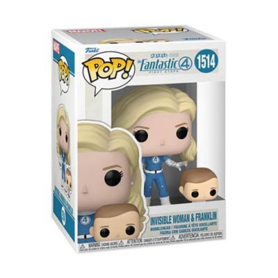 Funko Invisible Woman and Franklin Pop! & Buddy Vinyl Figure Set, The Fantastic Four: First Steps