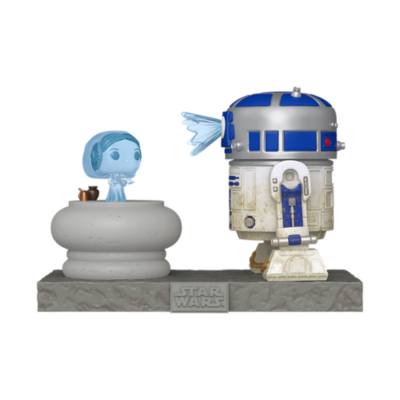 Funko - Star Wars - R2-D2 und Hologramm von Prinzessin Leia - Deluxe Pop! Vinylfigur
