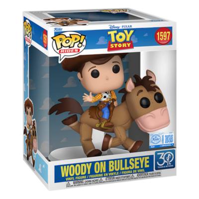 Funko Woody on Bullseye (30th Anniversary) Deluxe Pop! Rides Vinyl Figure, Toy Story