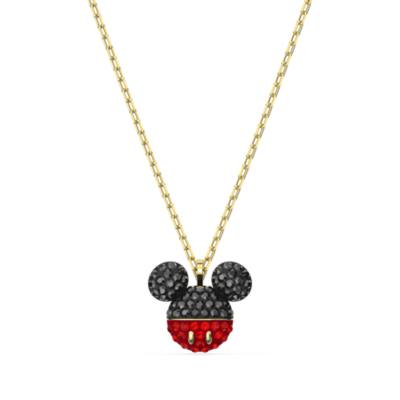 Swarovski Collier T&ecirc;te de Mickey plaqu&eacute; or
