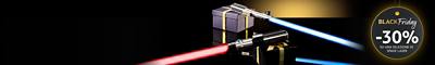 Immagine background di -30% di sconto su una selezione di spade laser