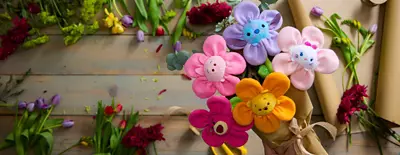 Background image of Bl&uuml;hende Blumen mit Charakter: