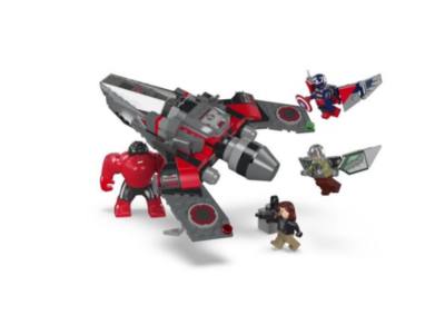 Play LEGO Marvel Captain America vs. Red Hulk Battle Set 76292 Video