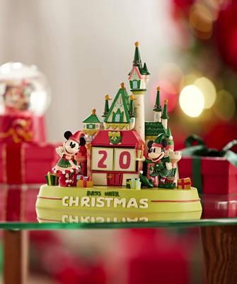 Play Mickey Mouse and Minnie Mouse Festive Fantasyland Castle Countdown Calendar Figure Video