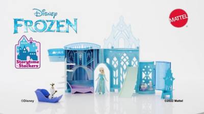 Play Mattel Disney Frozen Storytime Stackers Elsa's Ice Palace Playset Video