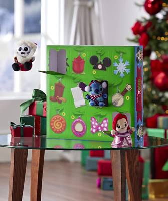 Play Disney Parks Wishables Soft Toy Limited Release Festive Countdown Calendar Video
