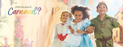 Imagen de fondo de Celebra el carnaval con una gran colecci&oacute;n de disfraces y accesorios.