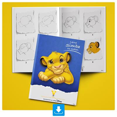 Background image of Lerne Simba zu malen