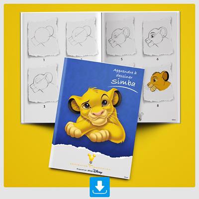 Image de fond de Apprendre &agrave; dessiner Simba