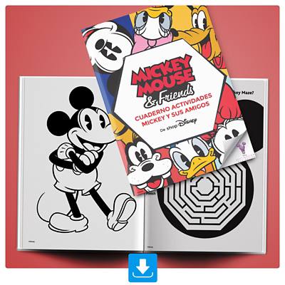 Imagen de fondo de Cuaderno Actividades Mickey y sus Amigos