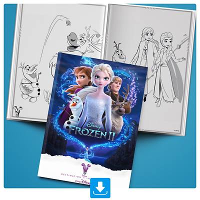 Background image of Frozen 2 Activity Booklet