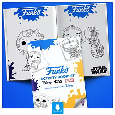 Background image of Funko Activity Booklet