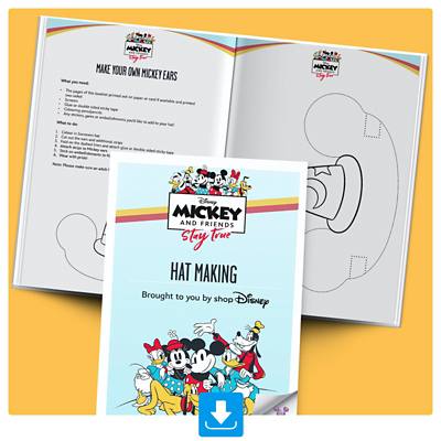 Background image of Create your own Mickey Ears Activity Booklet