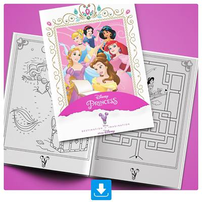 Background image of Princess Activity Booklet 2