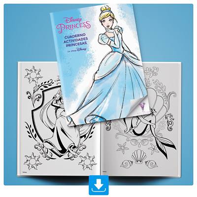 Imagen de fondo de Cuaderno actividades Princesas