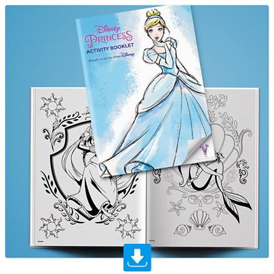Background image of Princess Activity Booklet